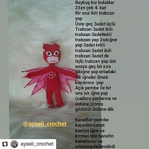 Pjmaskeler Tığ İşi Şeması
