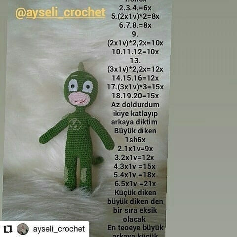 Pjmaskeler Tığ İşi Şeması