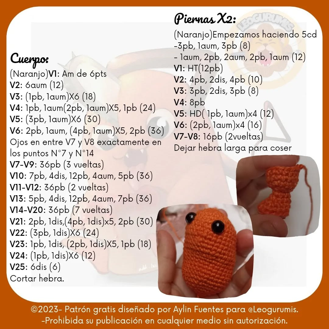 PochiPan: Patrón de Amigurumi Gratis 1500