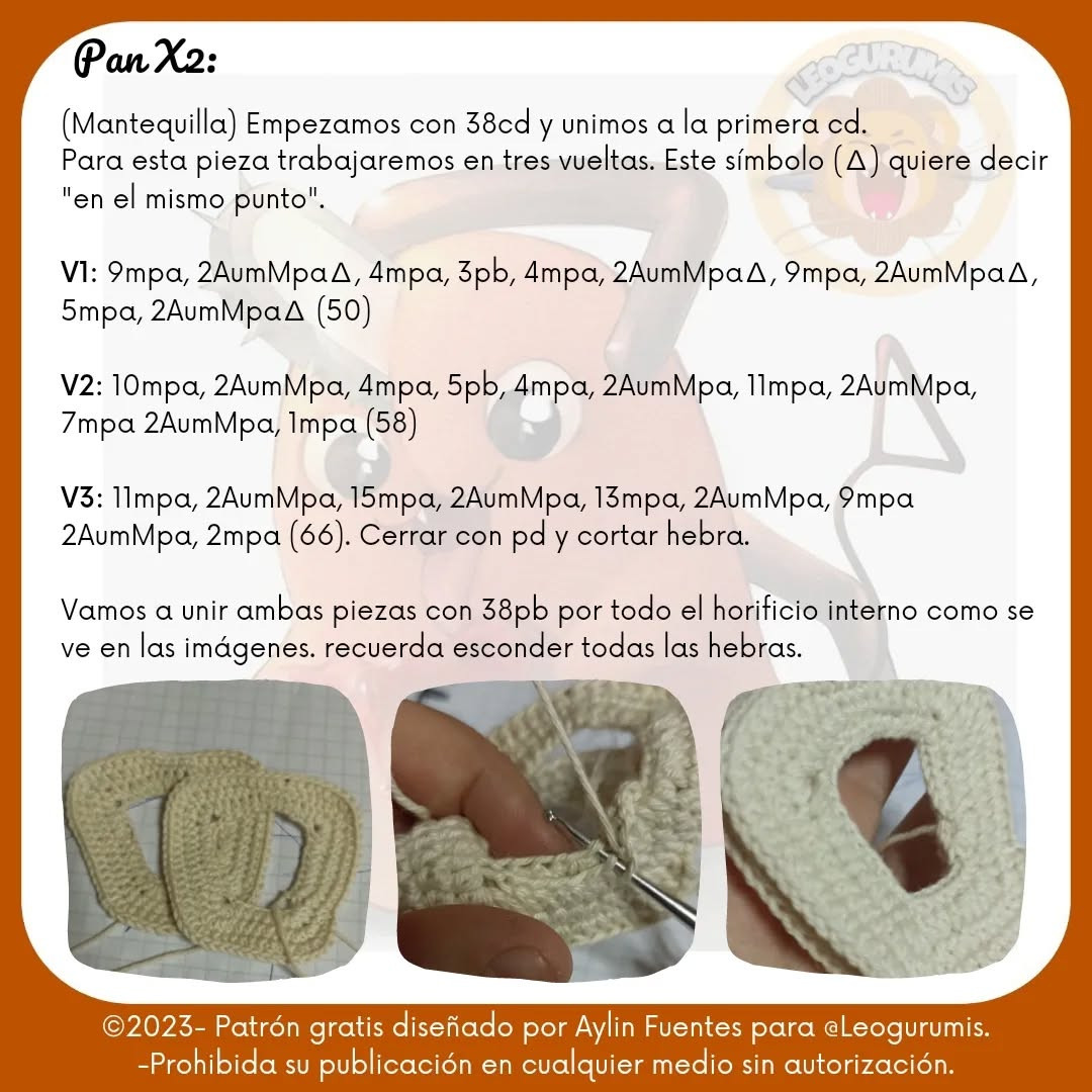 PochiPan: Patrón de Amigurumi Gratis 1500