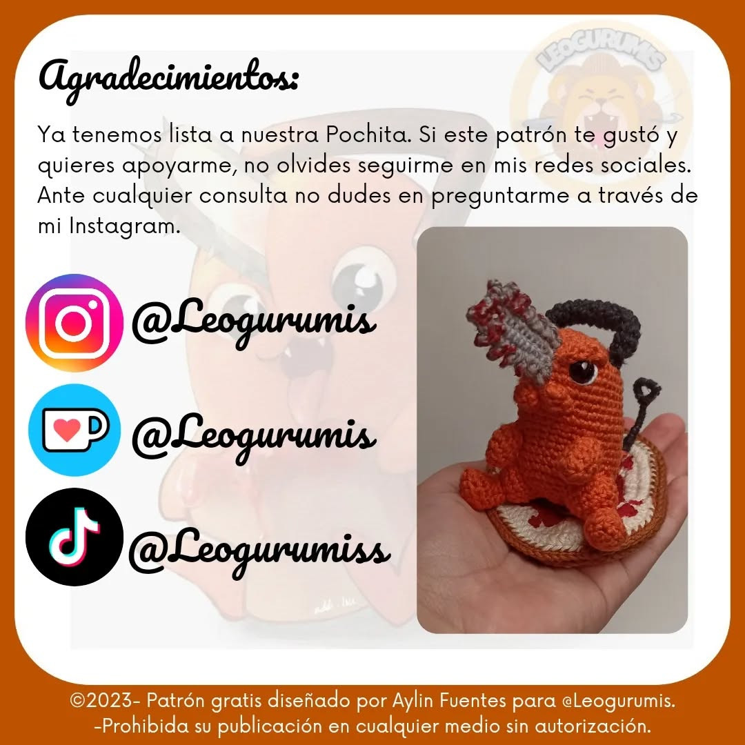 PochiPan: Patrón de Amigurumi Gratis 1500