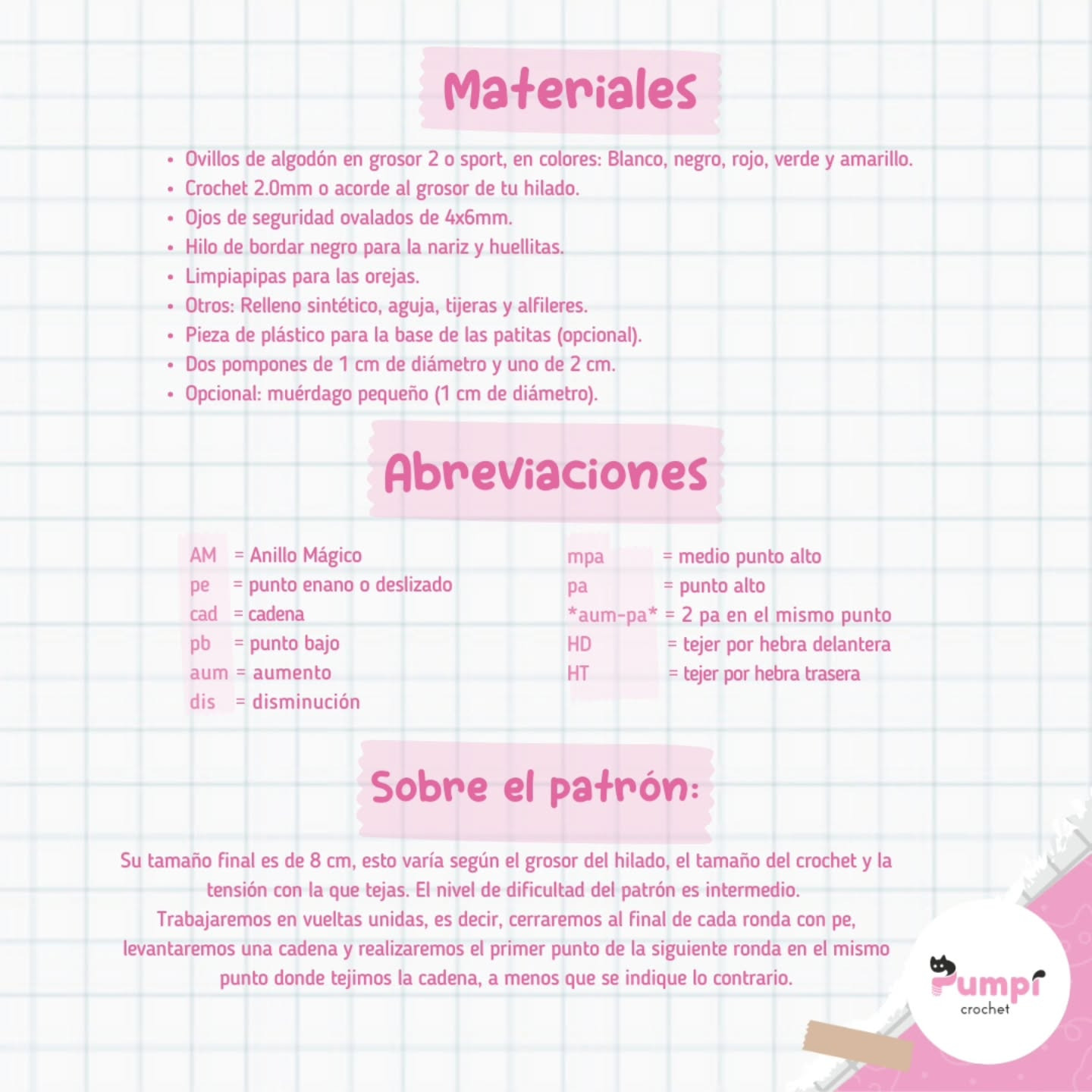 Pochocho navideño: patrón amigurumi gratis