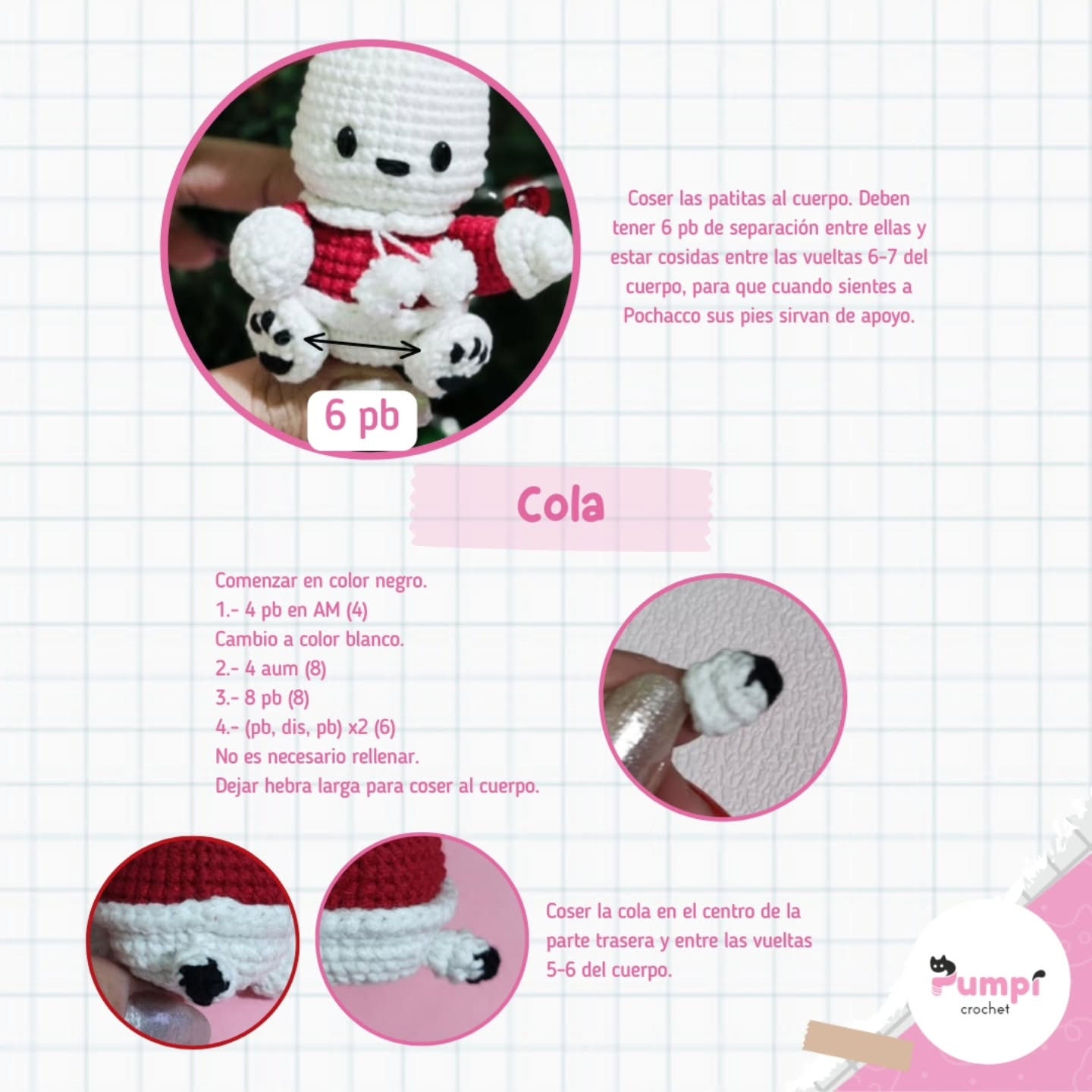 Pochocho navideño: patrón amigurumi gratis