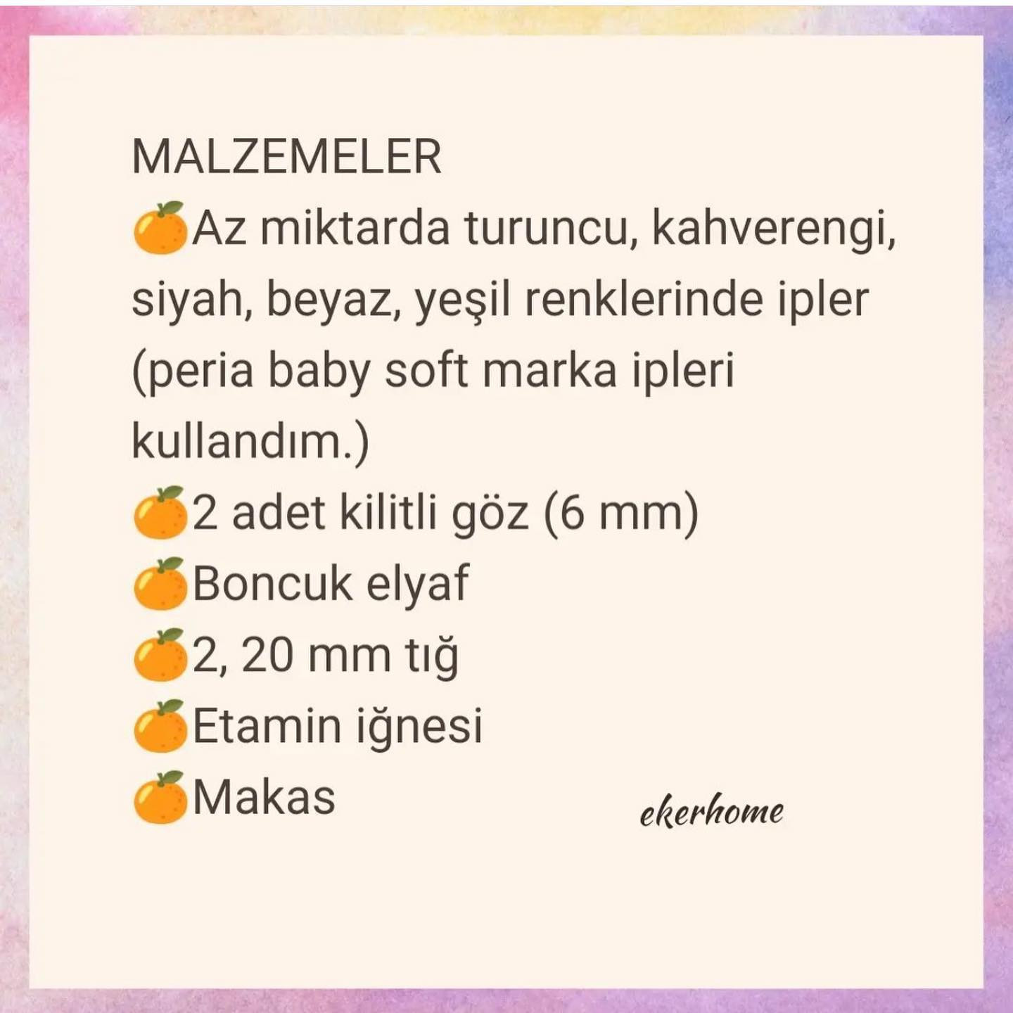 PORTAKAL KALEM SÜSÜ ÖRNEĞİ