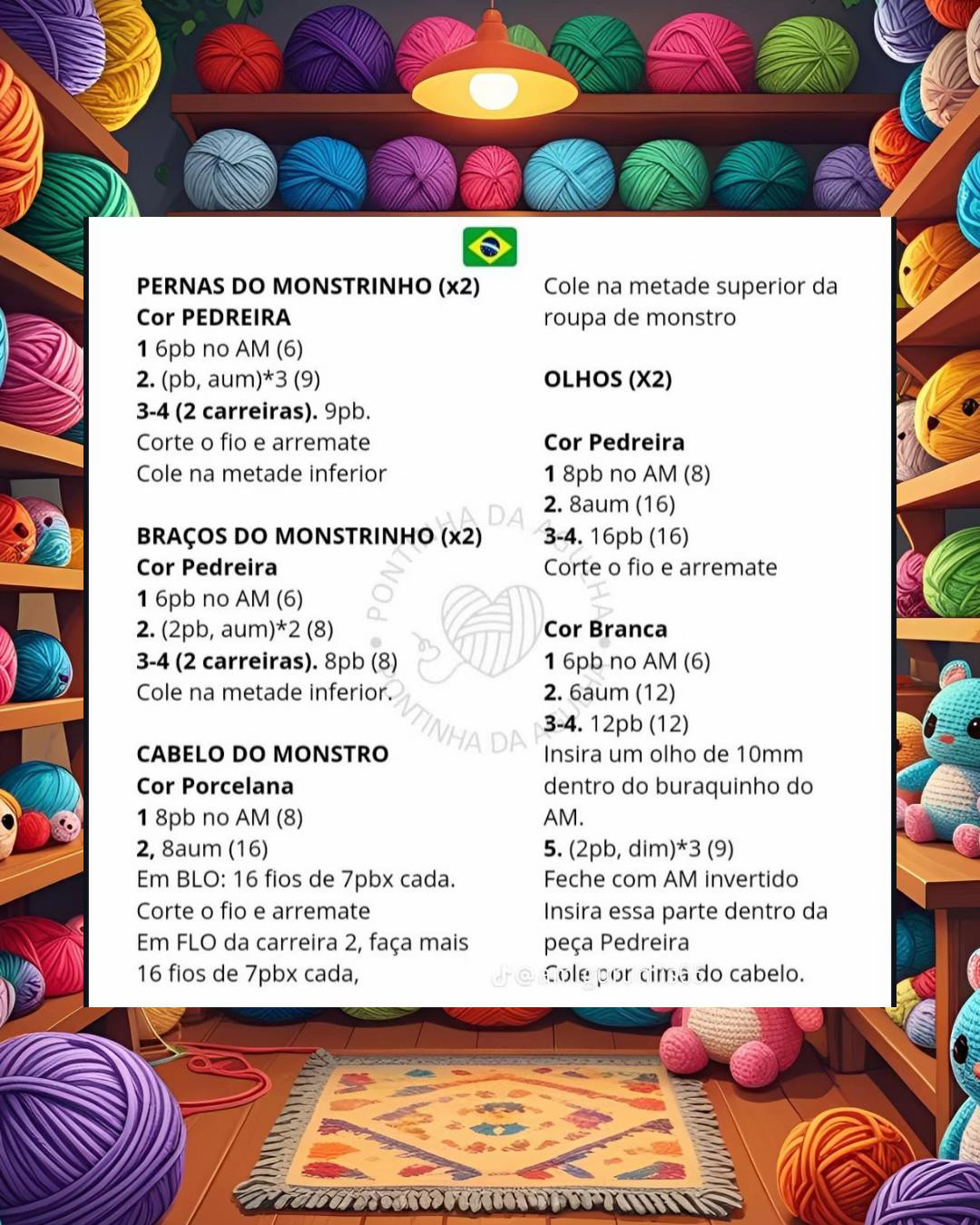 Português:  Amigurumi Boo Monstros S.A: Grátis! Receita em crochê passo a passo.