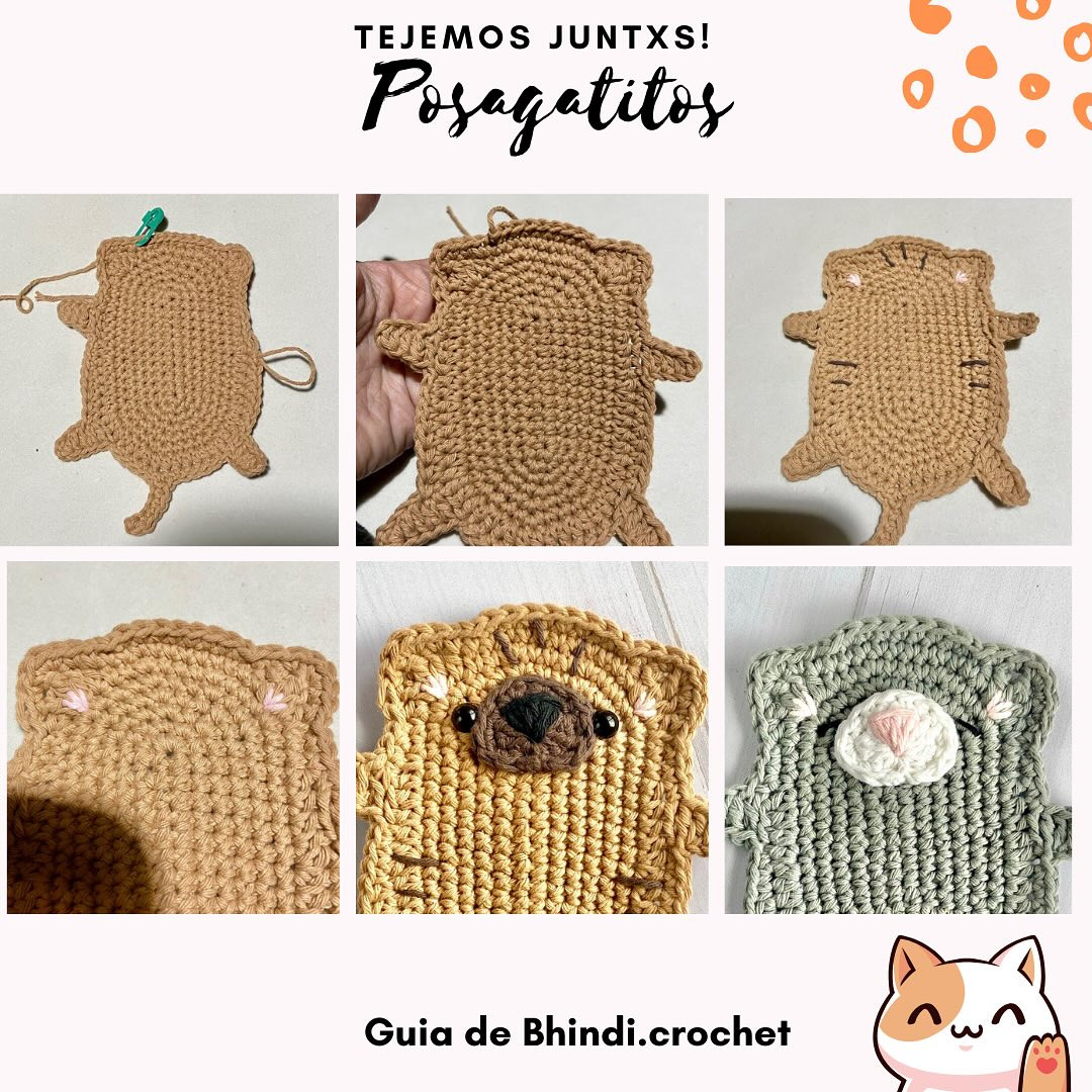 Posagatitos tejidos a crochet: Guía paso a paso