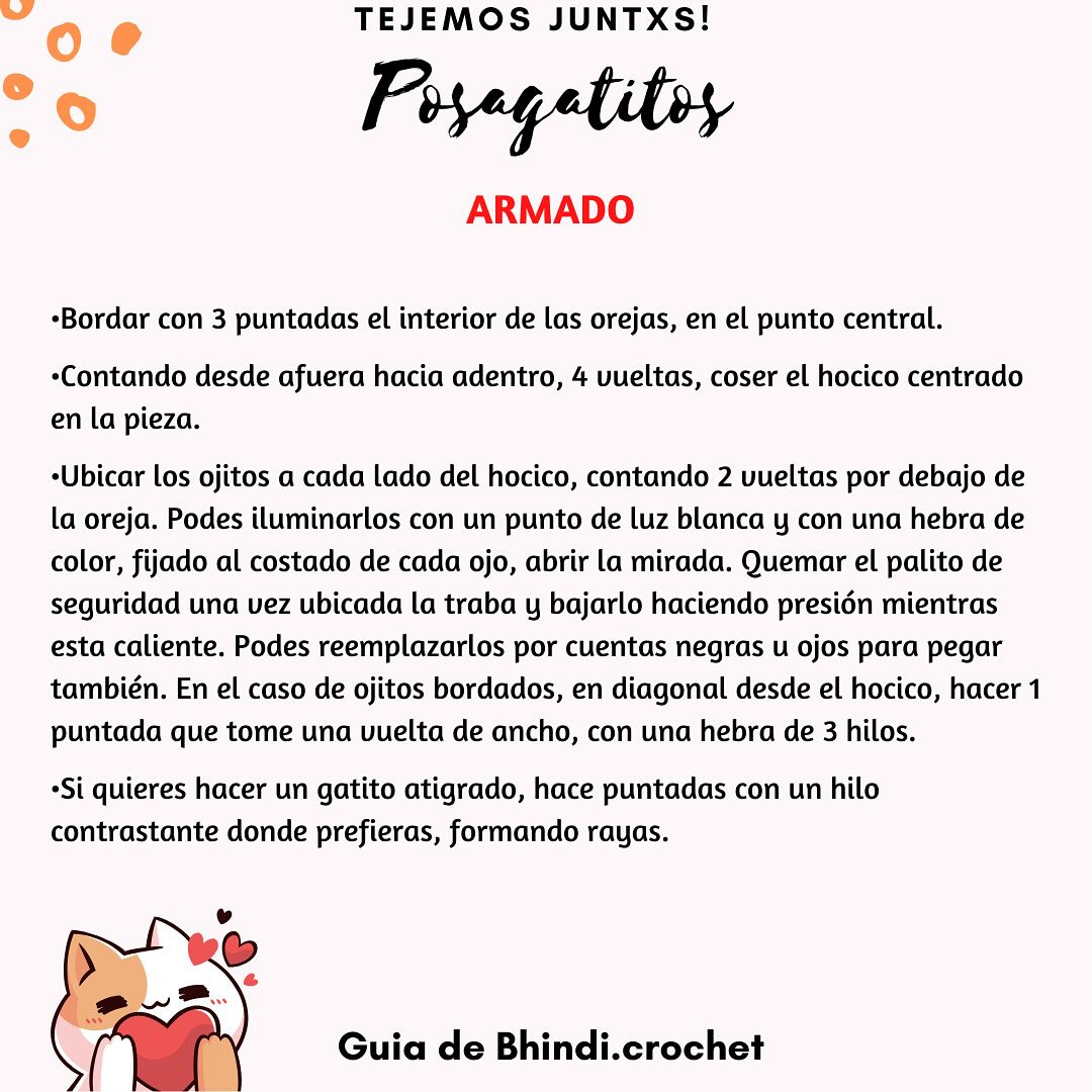 Posagatitos tejidos a crochet: Guía paso a paso