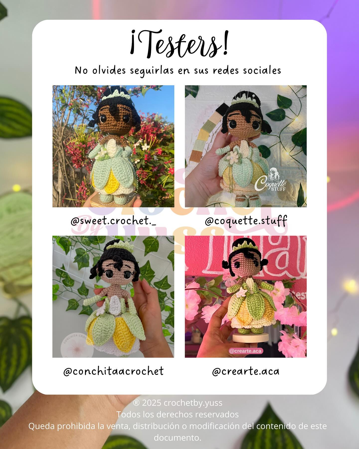 Princesa Tiana Amigurumi: Patrón de Crochet Gratis