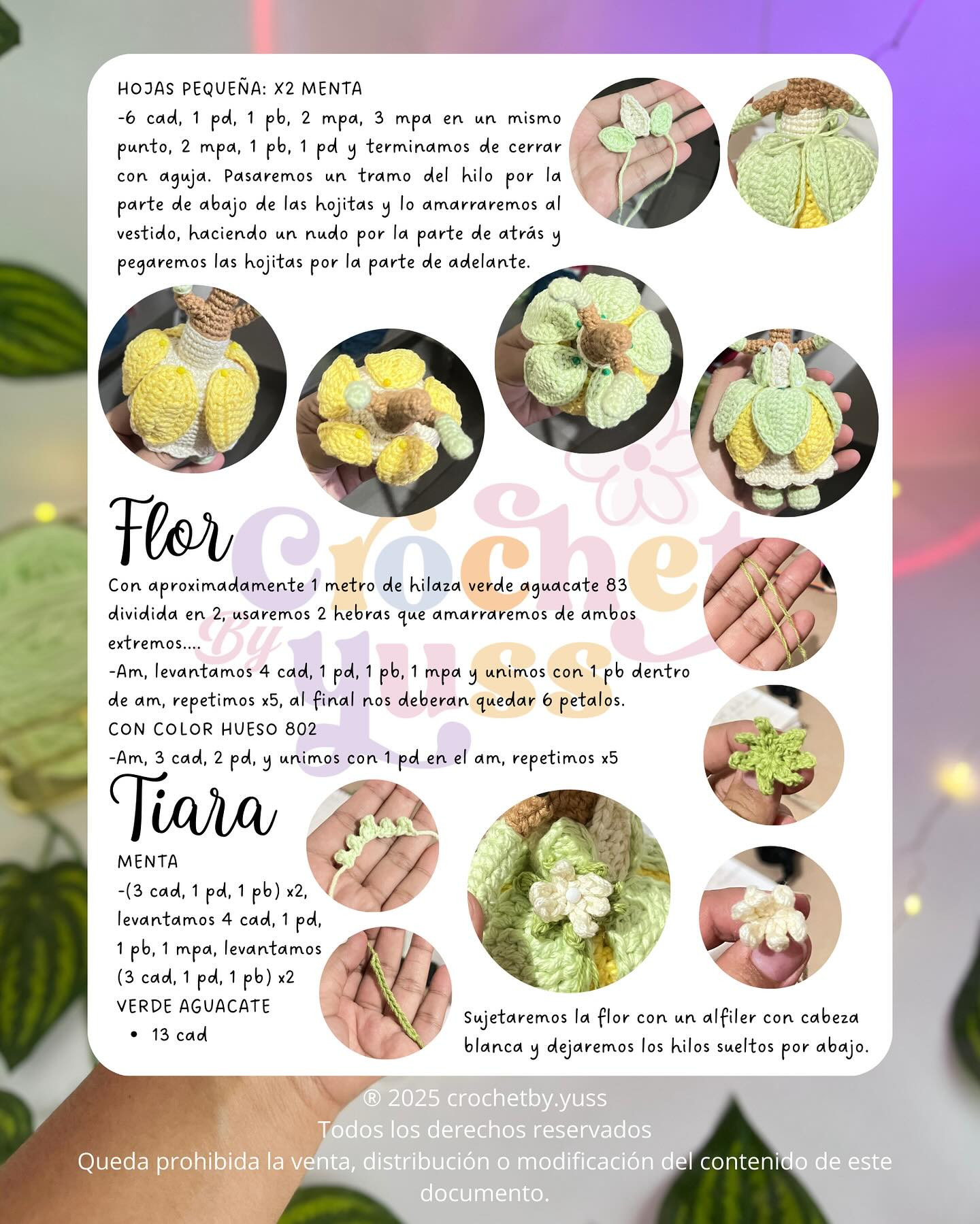 Princesa Tiana Amigurumi: Patrón de Crochet Gratis