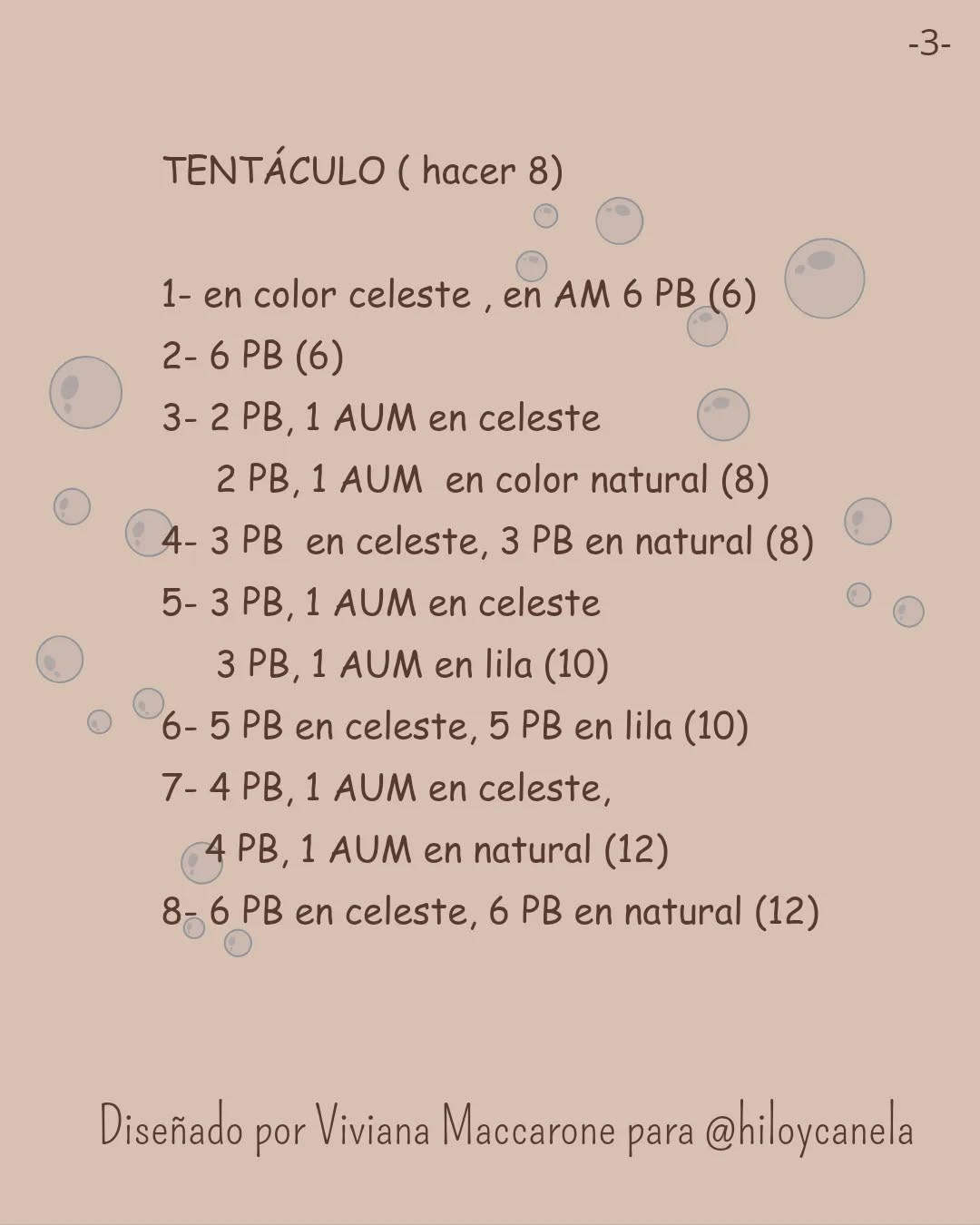 Pulpo sensorial: patrón gratuito, parte 1