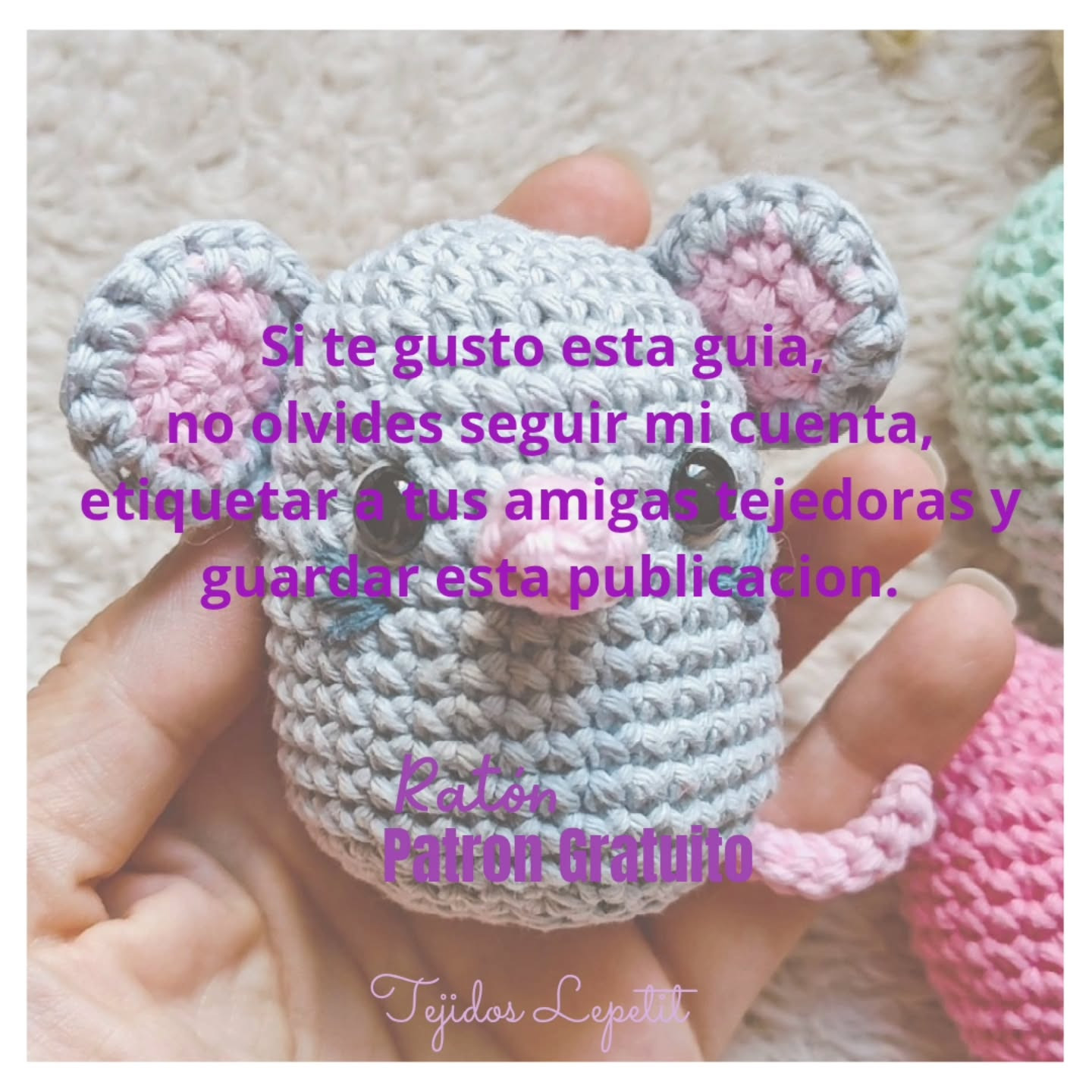 Ratón amigurumi: Patrón gratuito para tejer
