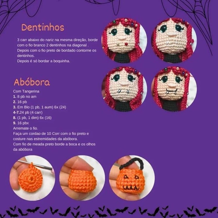 Rebeca, la niña vampiro: patrón amigurumi gratis