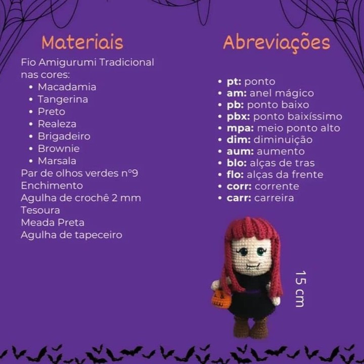 Rebeca, la niña vampiro: patrón amigurumi gratis