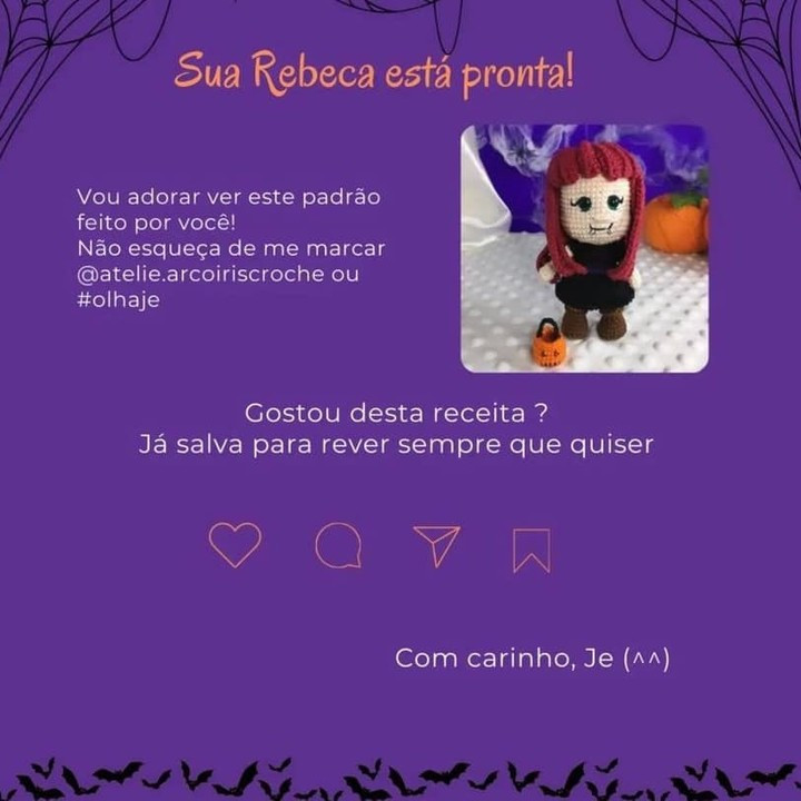 Rebeca, la niña vampiro: patrón amigurumi gratis
