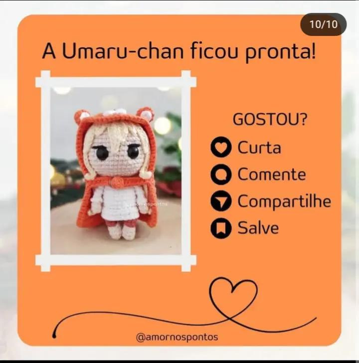 Receita de Amigurumi: Crie Sua Própria Umaru-Chan!