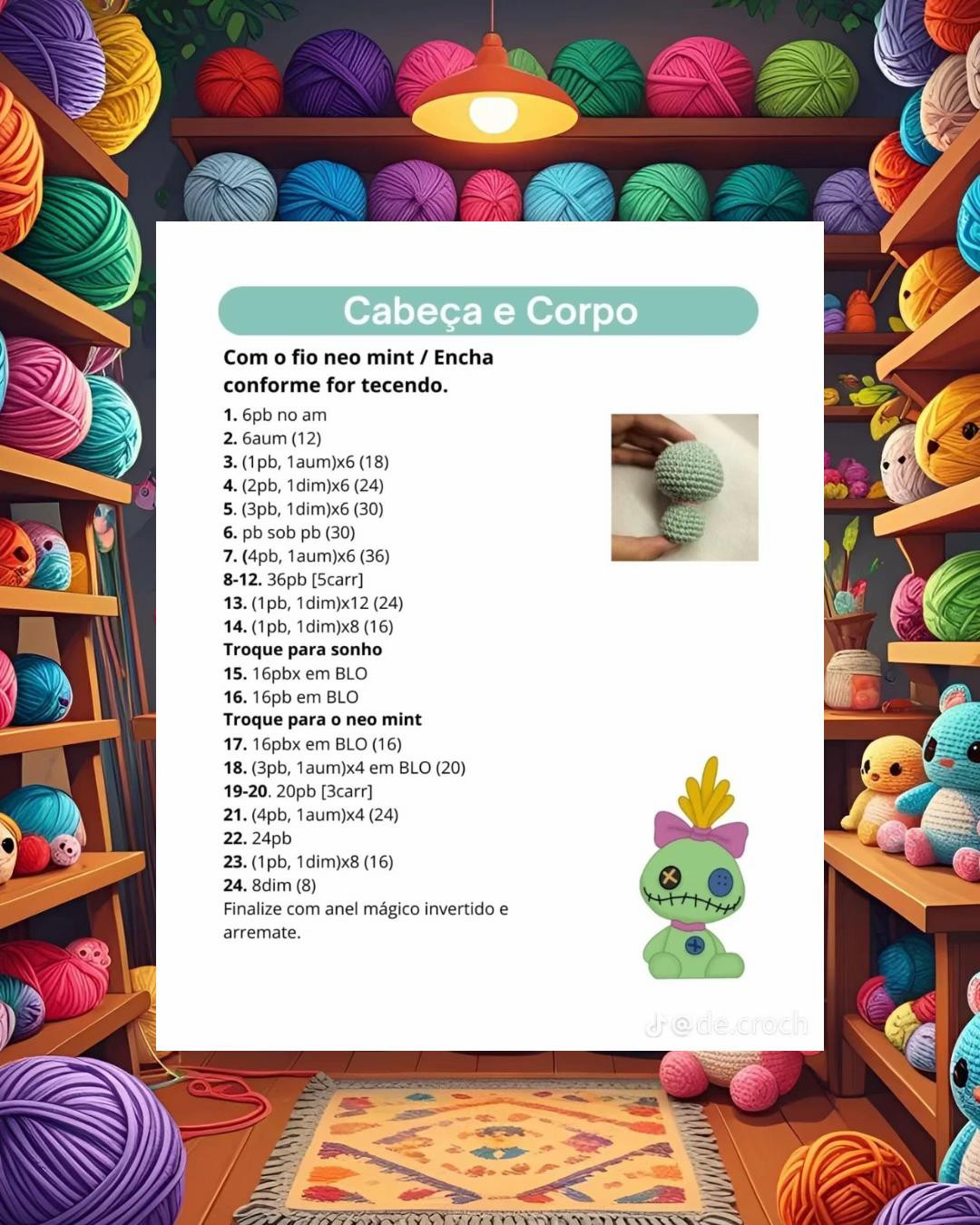 Receita Grátis Amigurumi Xepa: Tutorial em crochê gratuito!