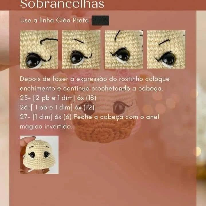 Receta gratuita amigurumi Jirafa llavero