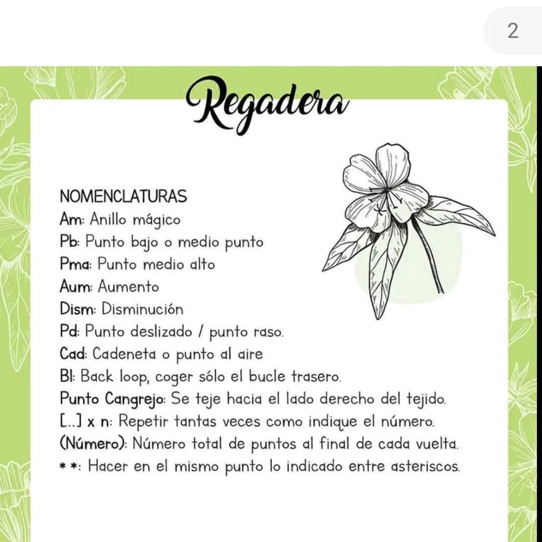 Regadera tejida a crochet: patrón gratis