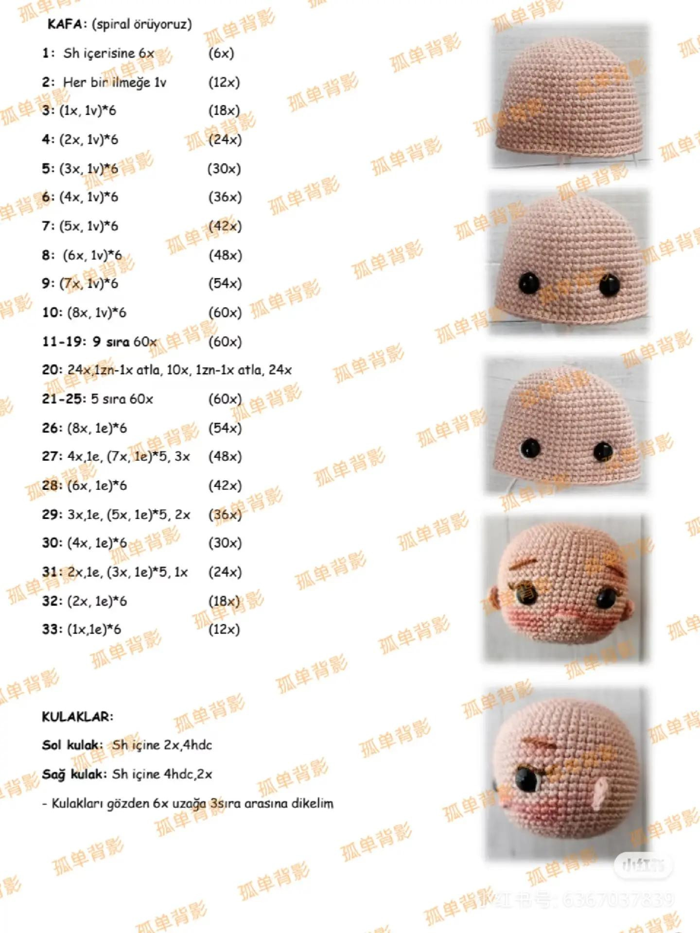 Renkli Amigurumi Bebek: El Yapımı Sevimli Kırmızı Saçlı Kız