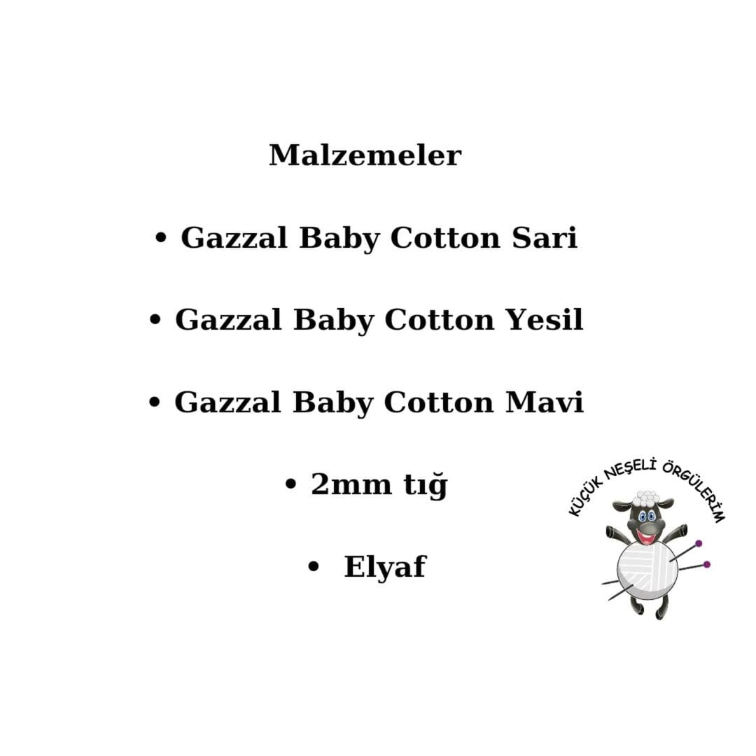 Robot Sevimli Amigurumi Şeması