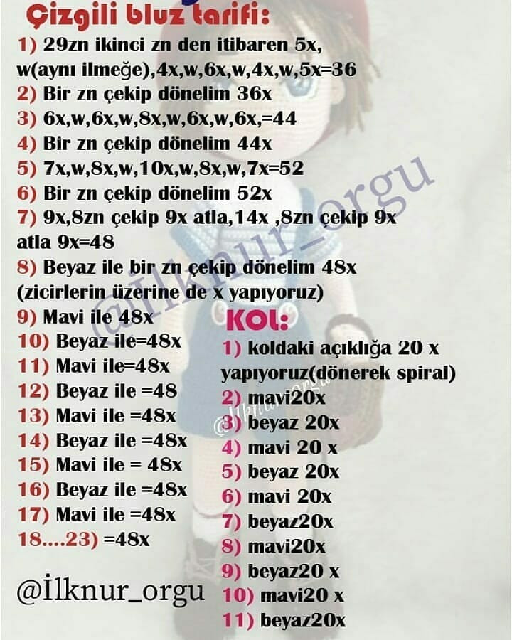 Rüzgar Bebek Amigurumi Şeması Ücretsiz