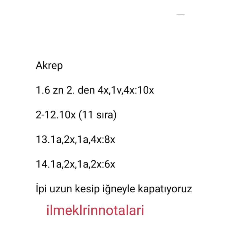 Saat ve Kelebek Desenli Eğitici Örgü Kitap Tarifi