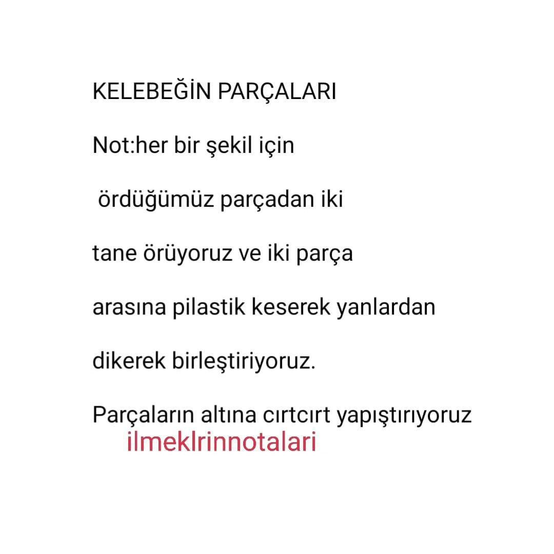 Saat ve Kelebek Desenli Eğitici Örgü Kitap Tarifi