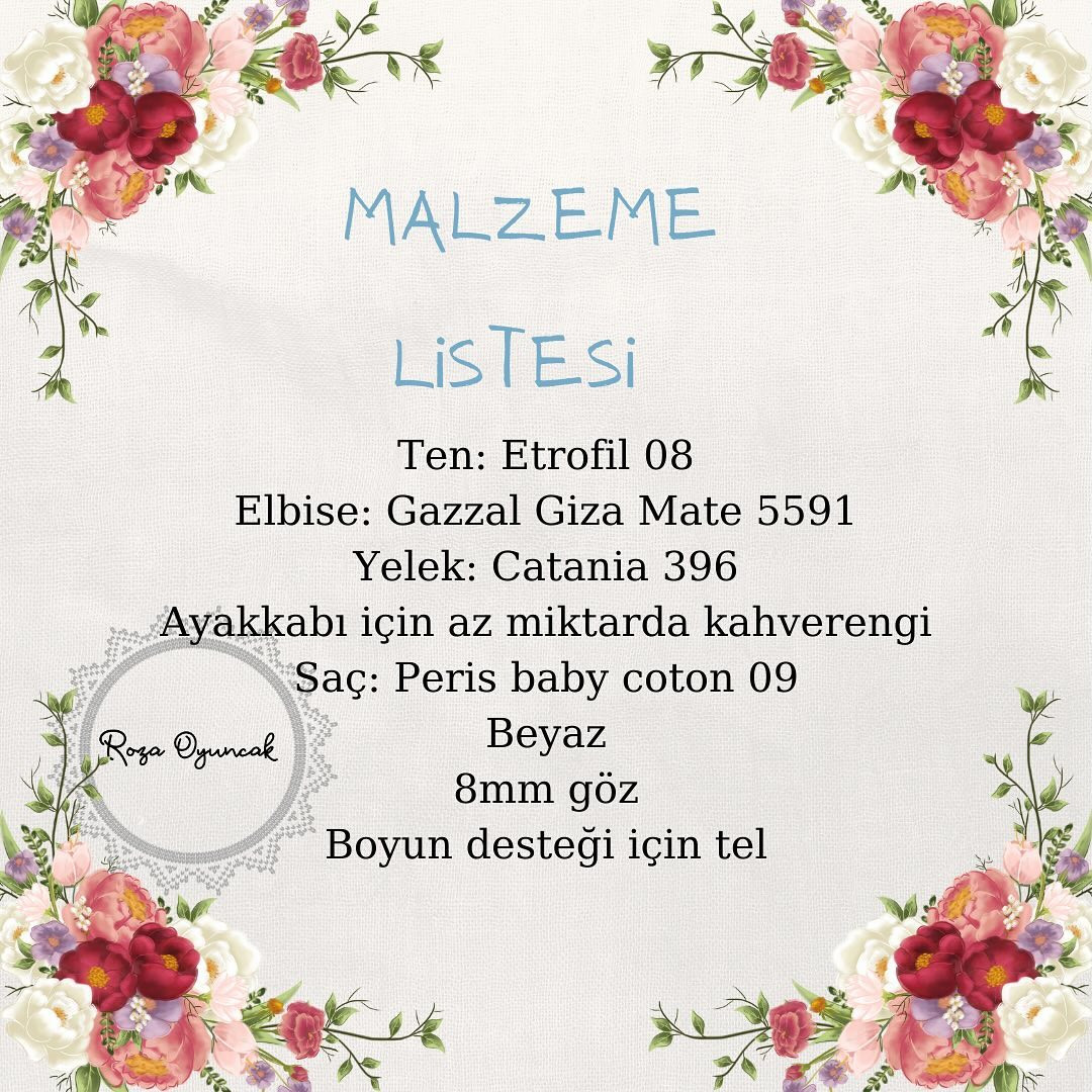 Sare Bebek Amigurumi Şeması