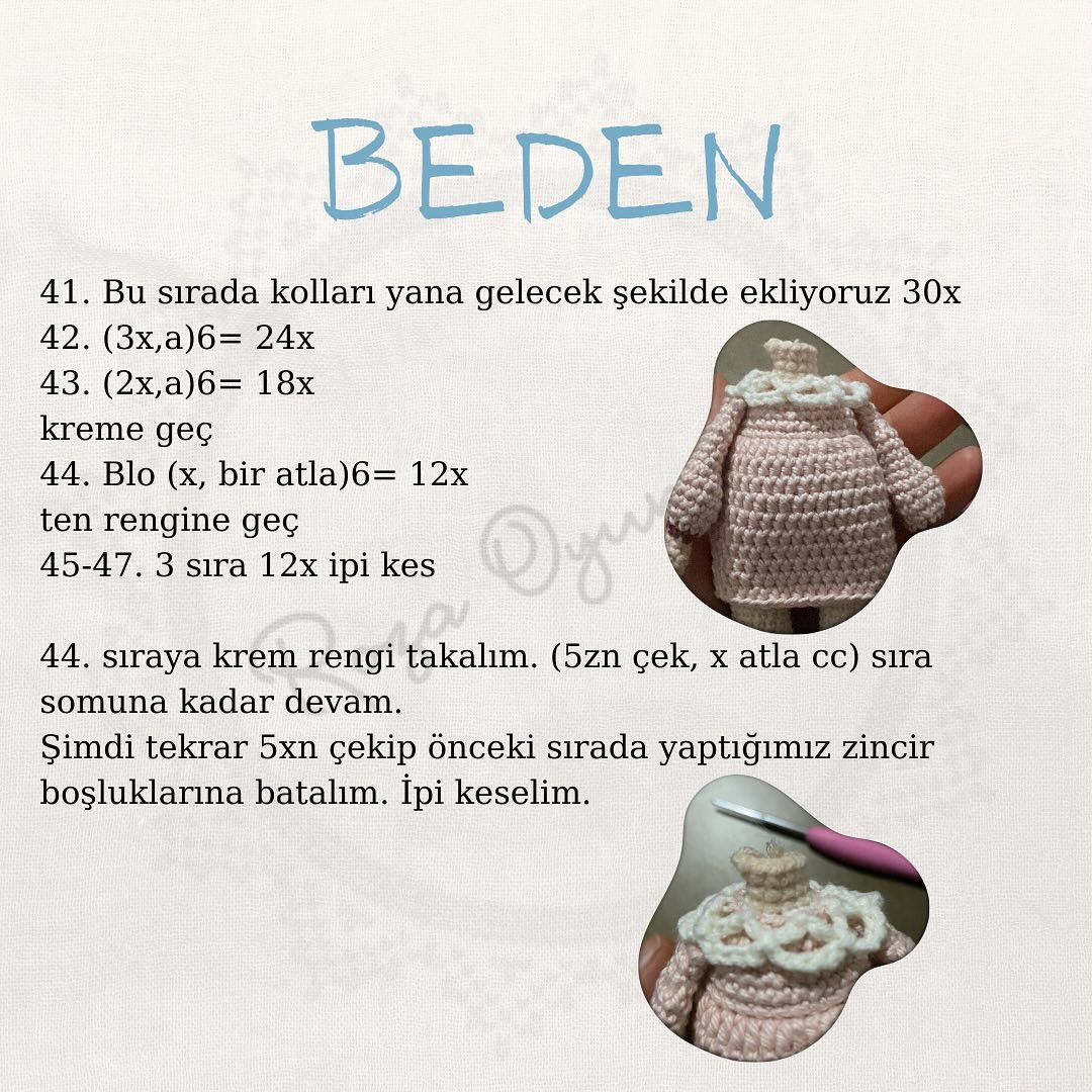 Sare Bebek Amigurumi Şeması