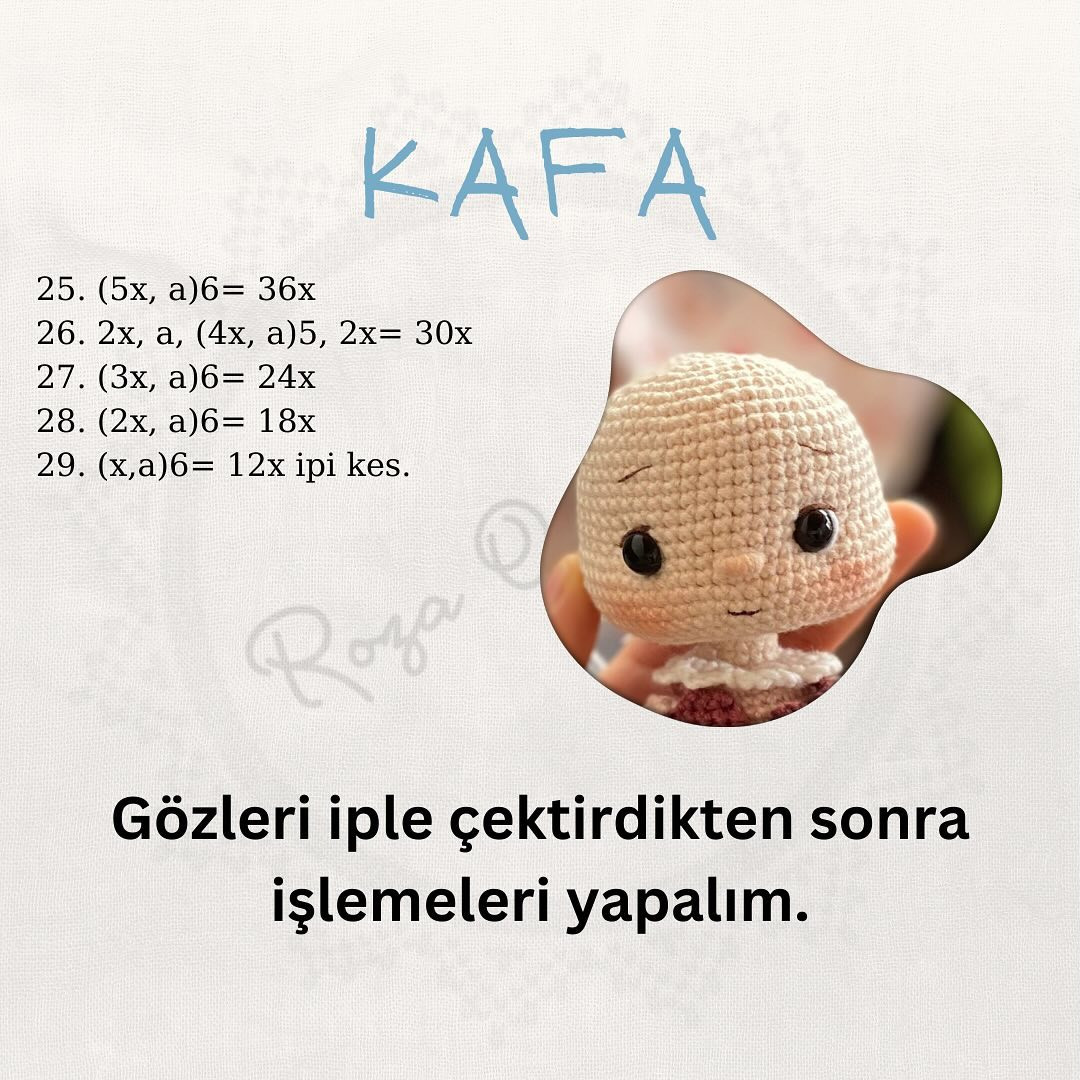 Sare Bebek Amigurumi Şeması