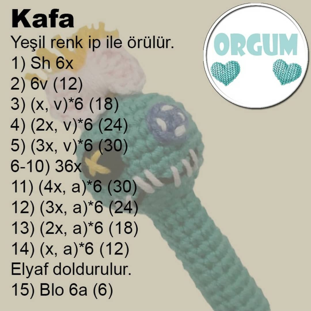 Scrumpt Voodoo Kalem Başlığı Örgü Şeması
