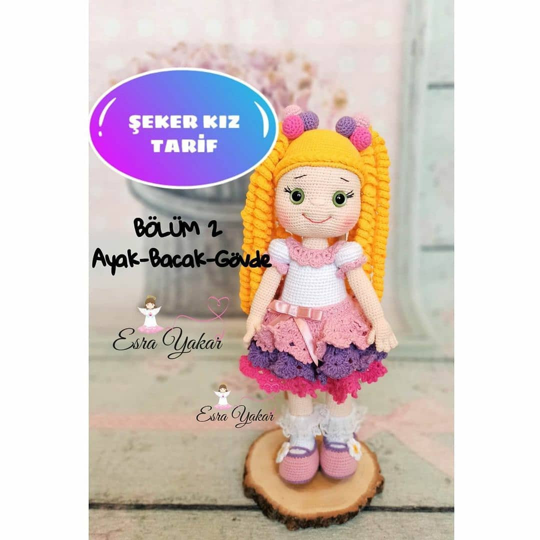 Şeker Kız Bebek Amigurumi Şeması