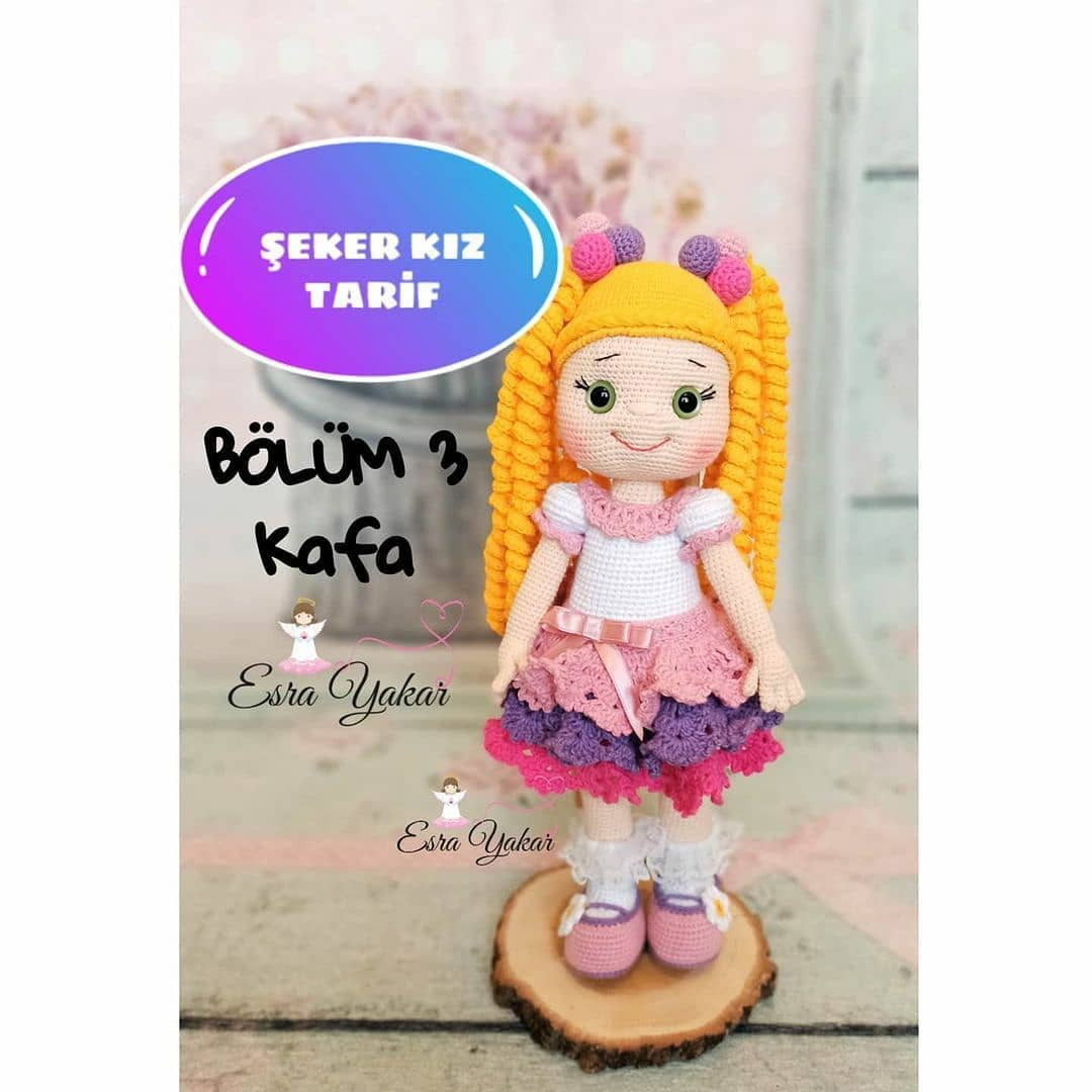 Şeker Kız Bebek Amigurumi Şeması