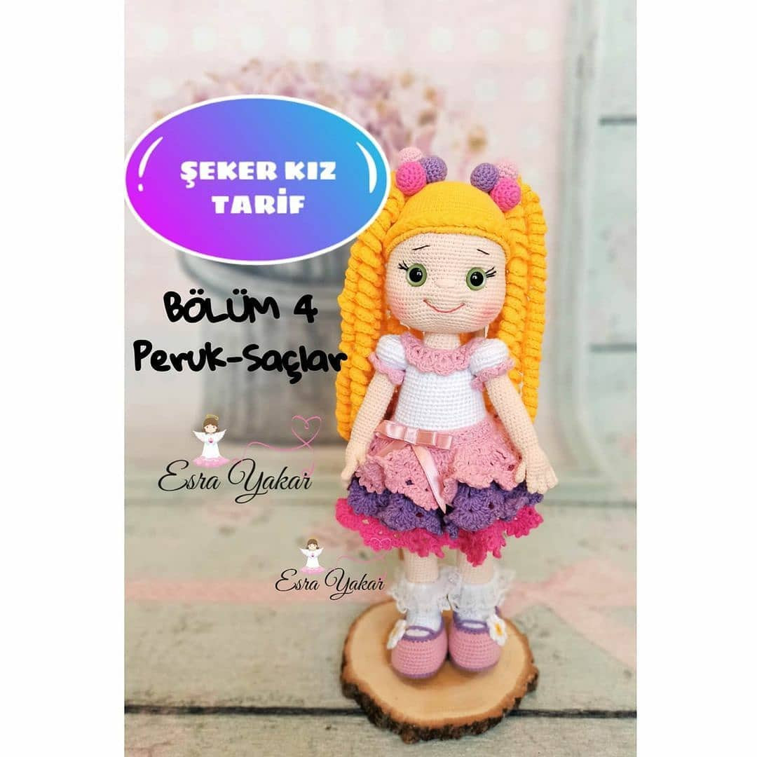 Şeker Kız Bebek Amigurumi Şeması