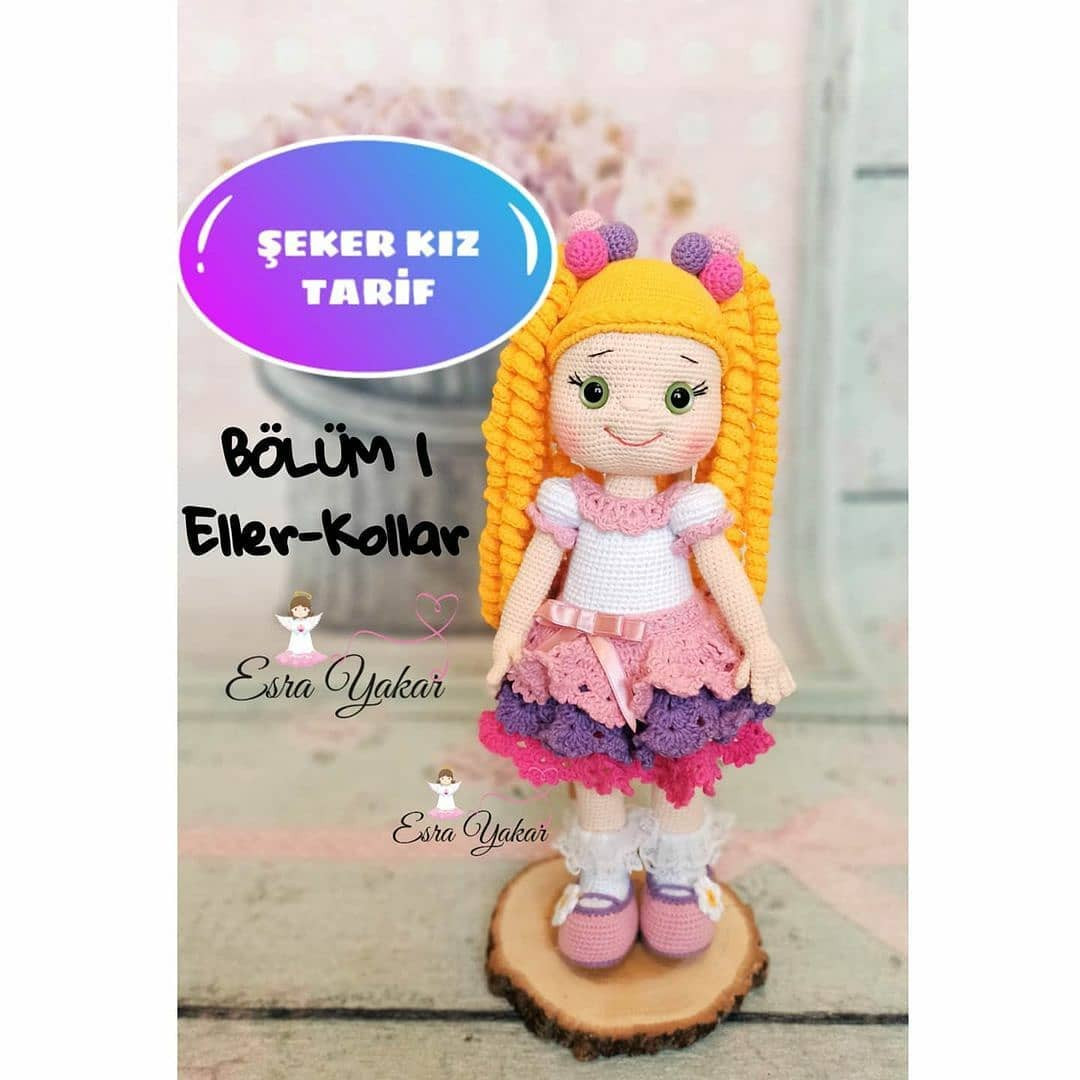 Şeker Kız Bebek Amigurumi Şeması