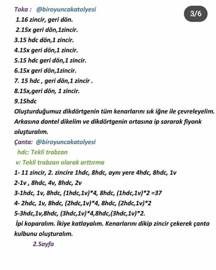 Şeker Kız Bebek Tığ İşi Şeması