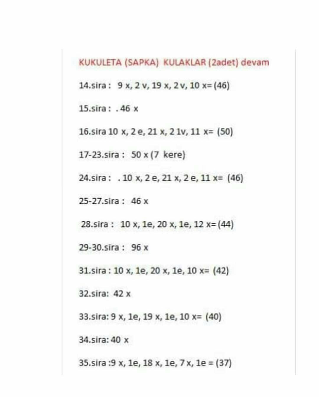 Sevimli Amigurumi Kalp Şeması