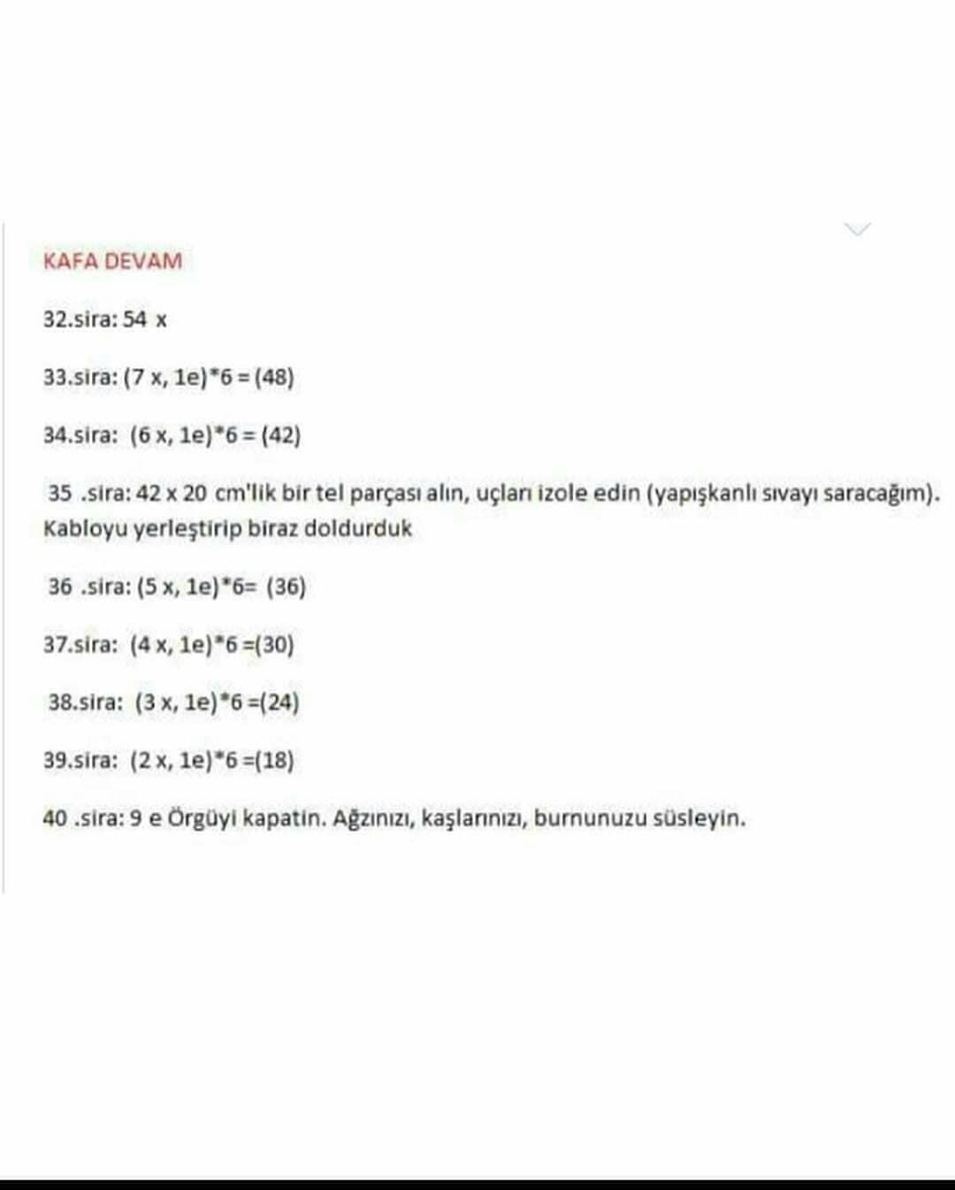 Sevimli Amigurumi Kalp Şeması
