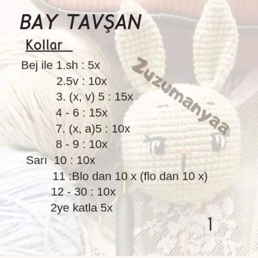 Sevimli Baykuş Bebek Örgü Şeması