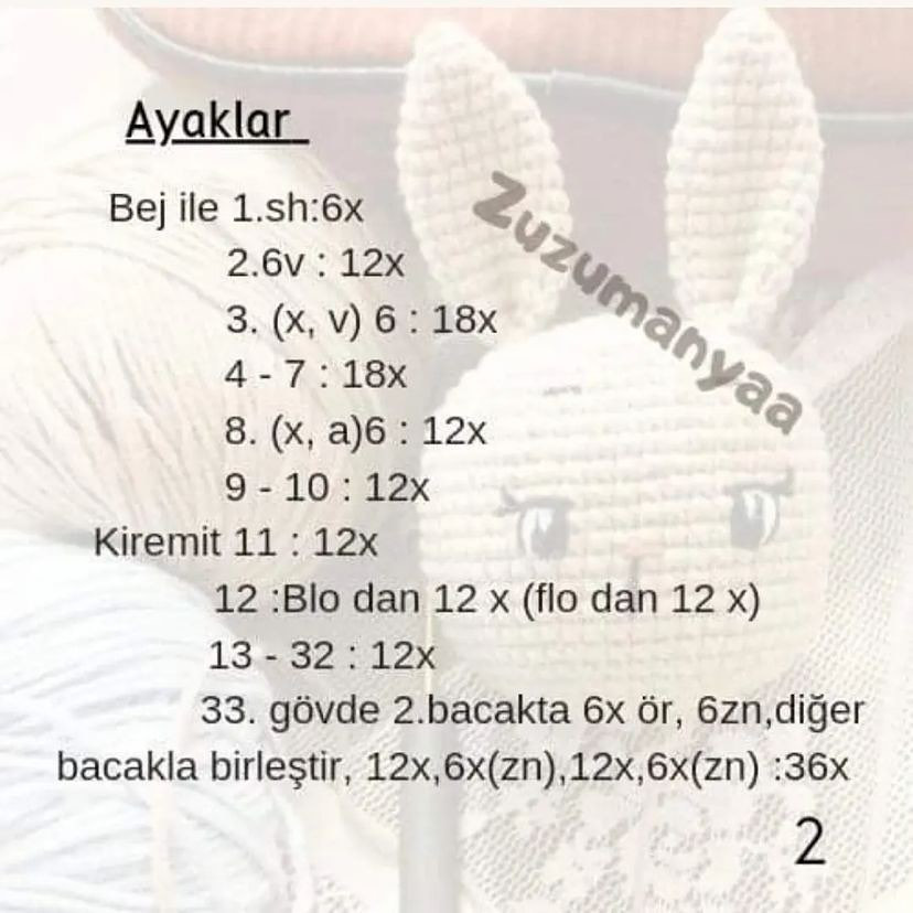 Sevimli Baykuş Bebek Örgü Şeması