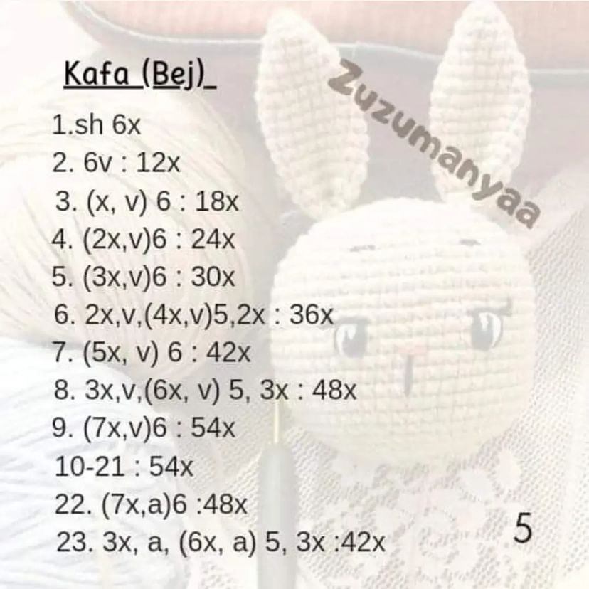 Sevimli Baykuş Bebek Örgü Şeması