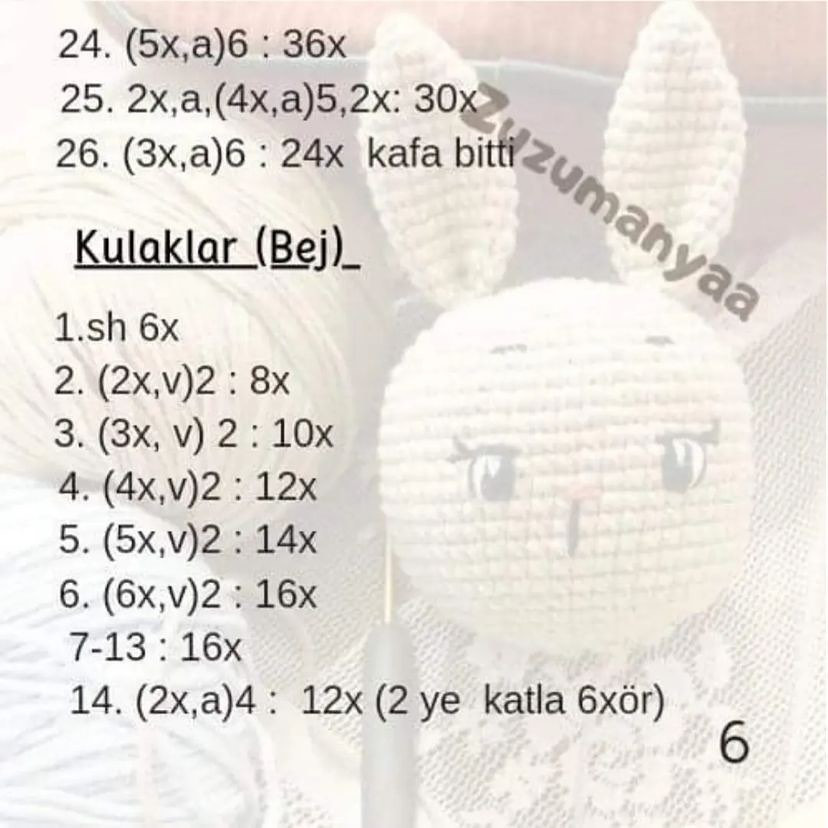 Sevimli Baykuş Bebek Örgü Şeması