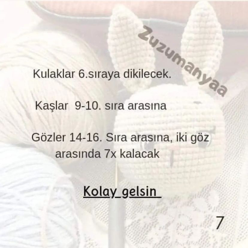 Sevimli Baykuş Bebek Örgü Şeması