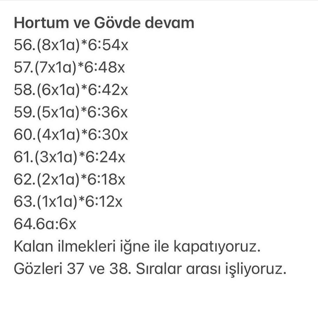 Sevimli Fil Amigurumi Yapımı: