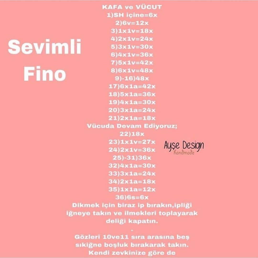 Sevimli Fino Amigurumi Yapımı