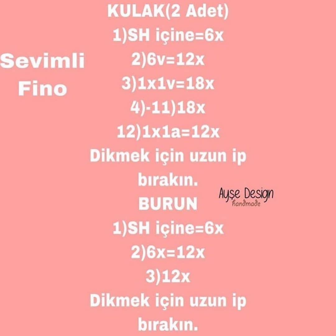 Sevimli Fino Amigurumi Yapımı