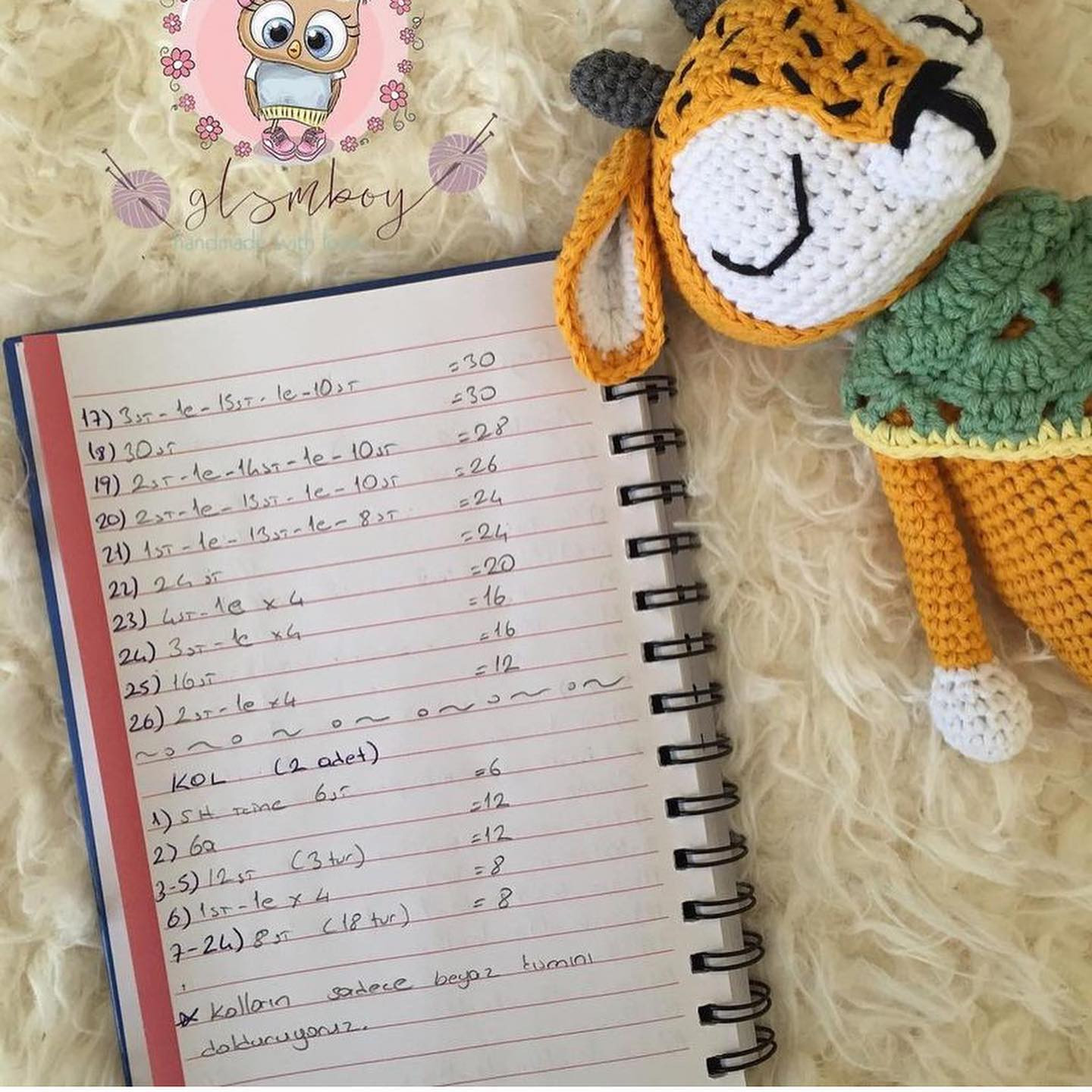 Sevimli Geyik Amigurumi Tığ İşi Tarifi