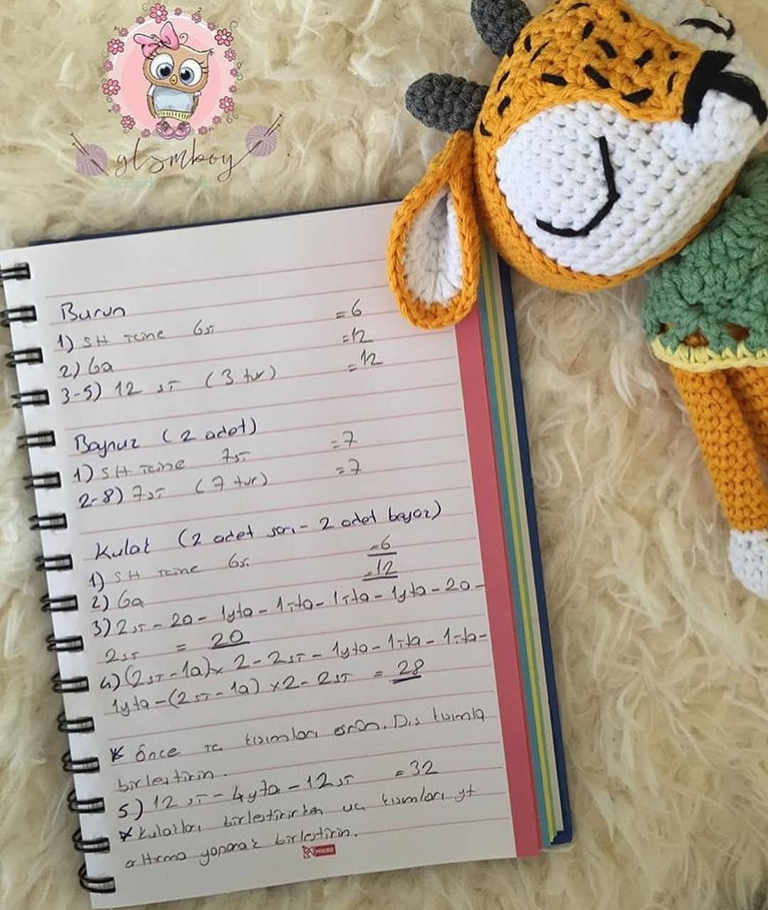 Sevimli Geyik Amigurumi Tığ İşi Tarifi