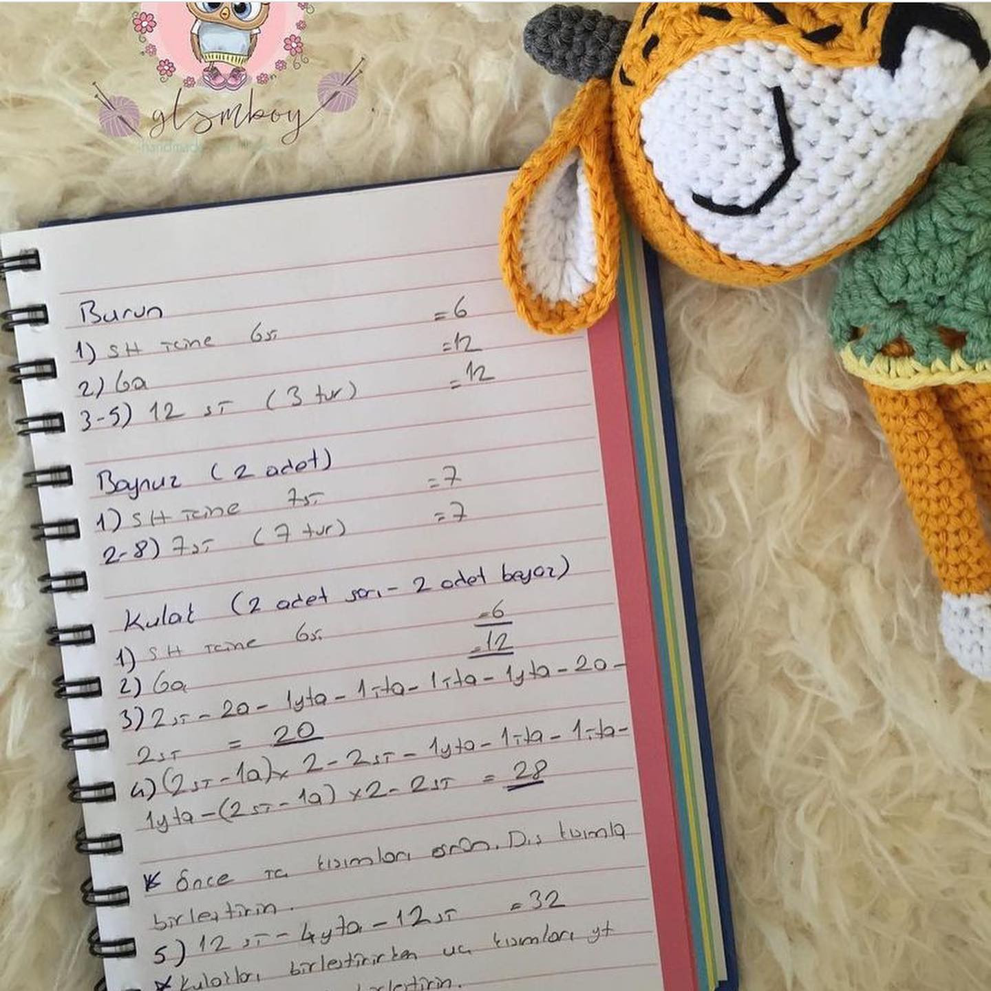 Sevimli Geyik Amigurumi Tığ İşi Tarifi