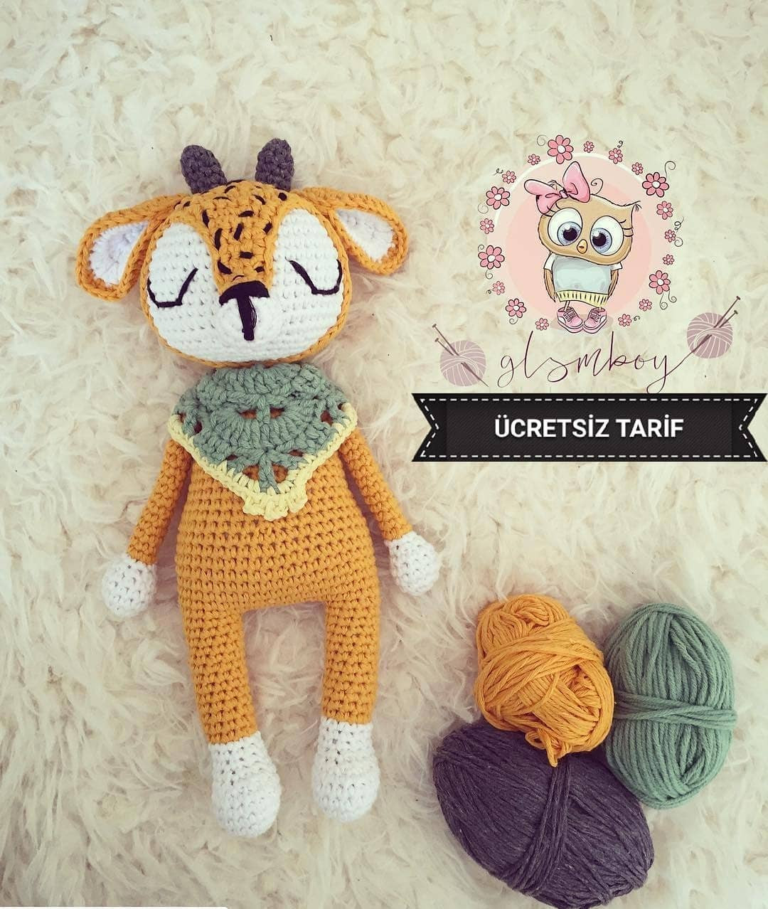 Sevimli Geyik Amigurumi Tığ İşi Tarifi
